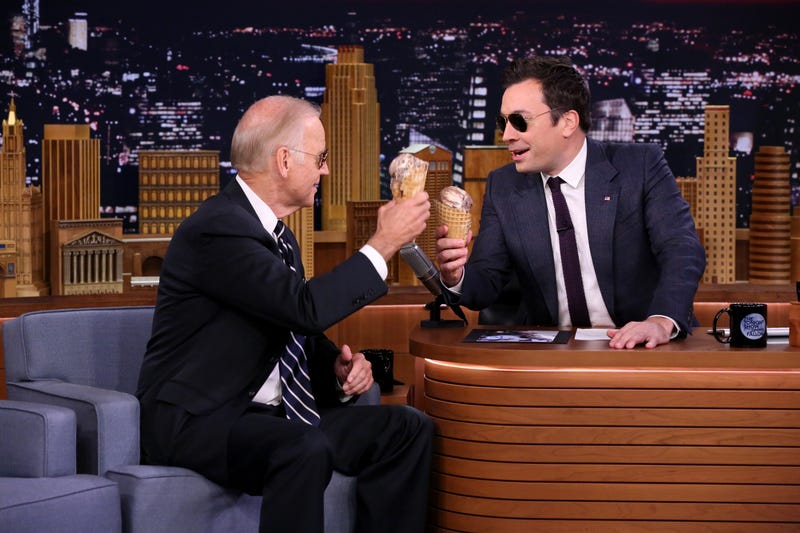 Joe Biden during an interview with Jimmy Fallon on September 29, 2016