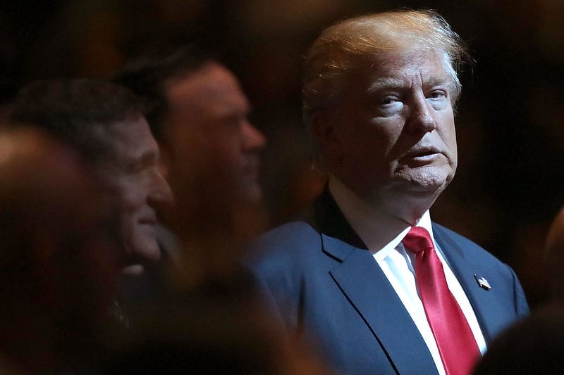 Republican presidential nominee Donald Trump attends a worship service at the International Church of Las Vegas October 30, 2016 in Las Vegas, Nevada. With nine days to go before Election Day, Trump is hoping to inspire the GOP base, including evangelical Christians, to support him. (Photo by Chip Somodevilla/Getty Images)