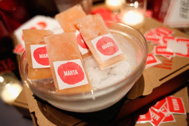Negroni freeze pops from Maialino and Marta are displayed at the 2016 New York Taste presented by Citi hosted by New York Magazine on Nov. 1, 2016