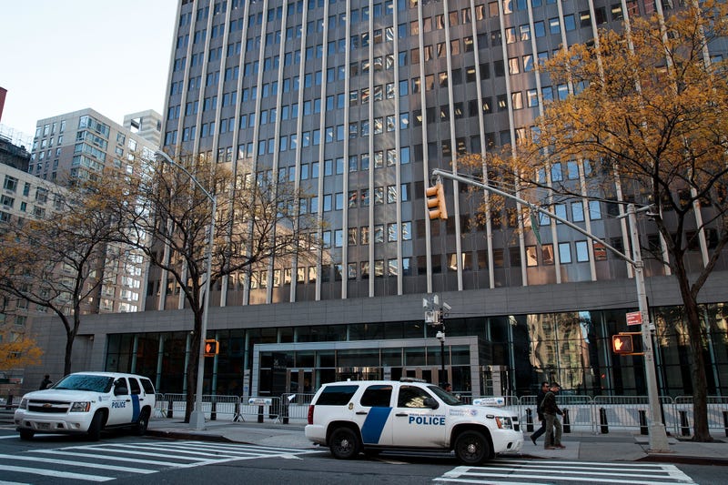 A view of the Jacob K. Javits Federal Building in Lower Manhattan