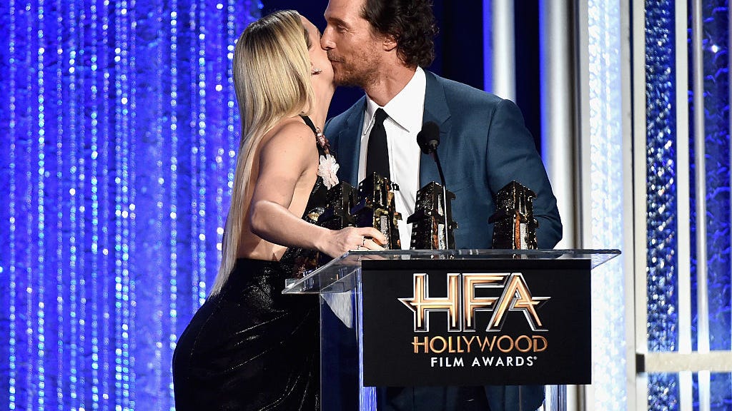 Matthew McConaughey explains ‘salt water and snot’ kiss with Kate Hudson