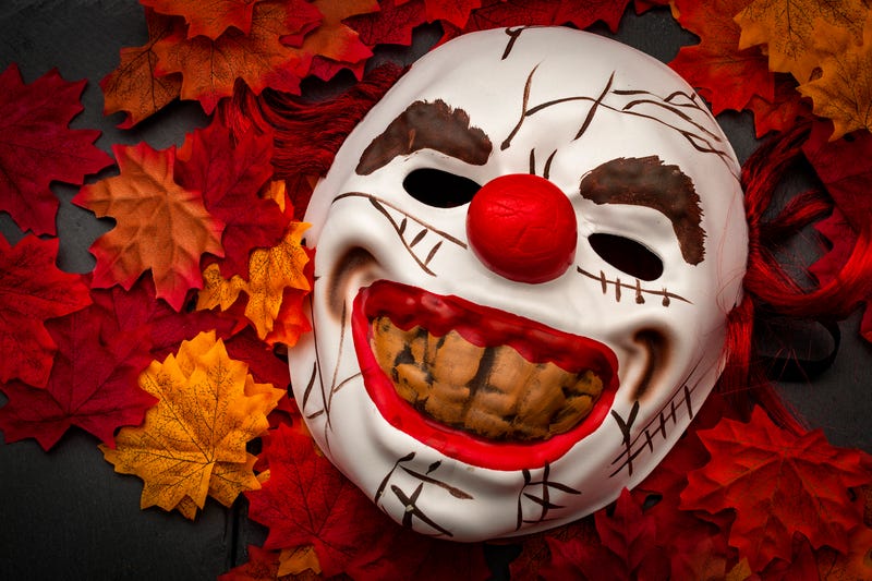 Creepy clown mask