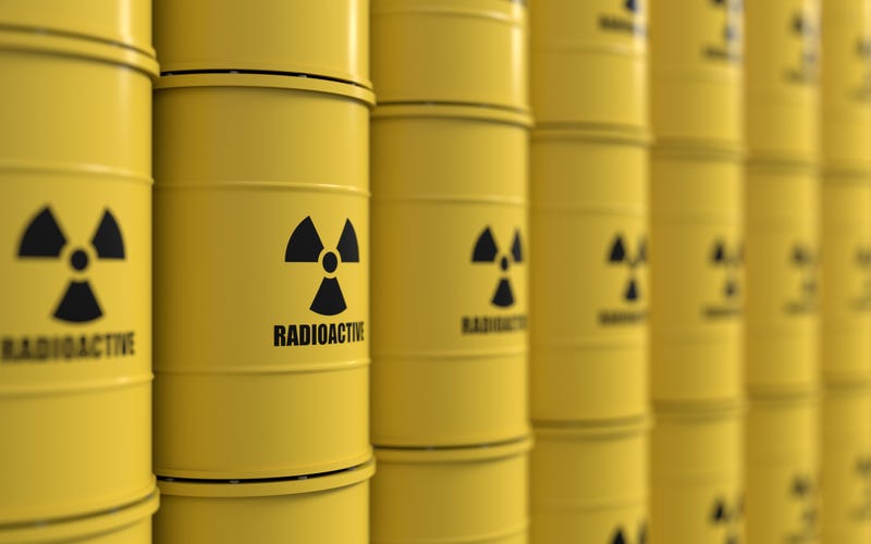 Radioactive material stock photo. 