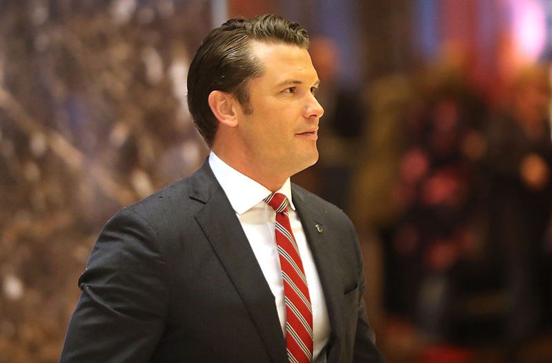 Fox News contributor Pete Hegseth arrives at Trump Tower in New York City. President-elect Donald Trump and his transition team are in the process of filling cabinet and other high level positions for the new administration and tapped Hegseth for Sec. of Defense. 