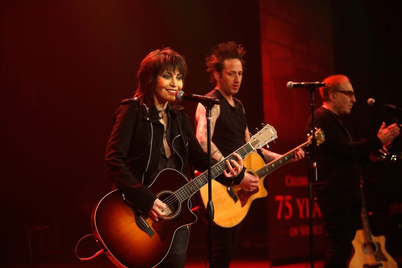 Joan Jett and the Blackhearts perform onstage during the USO 75th Anniversary Armed Forces Gala & Gold Medal Dinner at Marriott Marquis Times Square on December 13, 2016 in New York City.