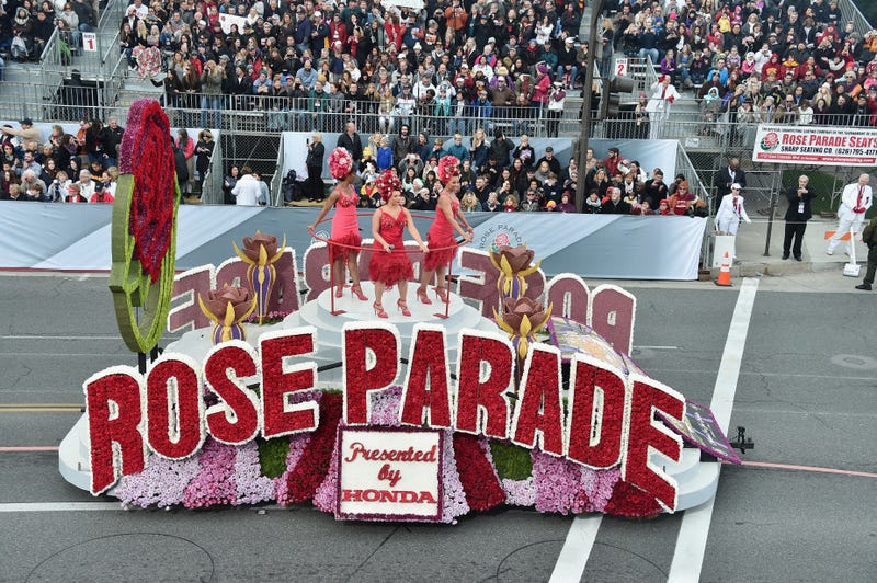 Performers open the 128th Tournament of Roses Parade Presented by Honda on January 2, 2017 in Pasadena, California.