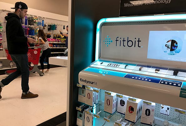 The Fitbit logo.