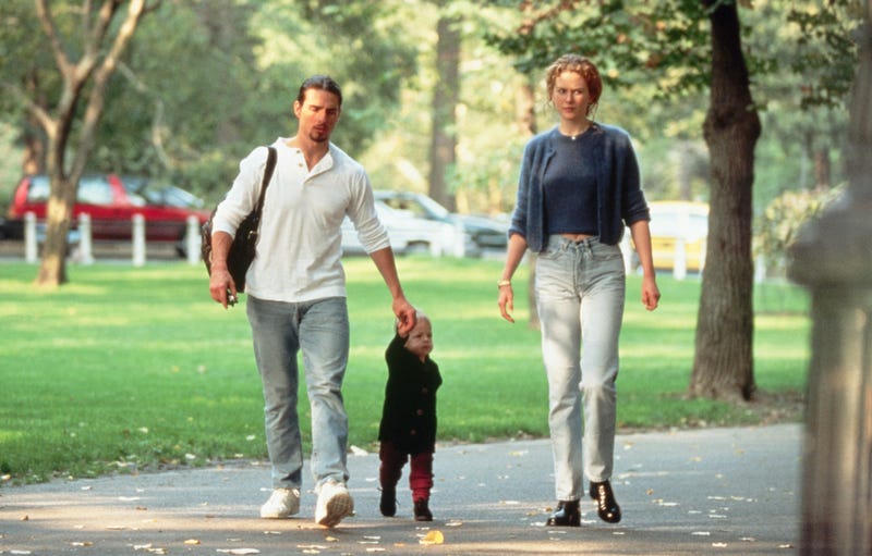 Tom Cruise and Nicole Kidman take a walk through Central Park with their daughter Isabella