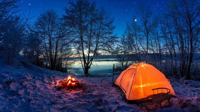Snow camping