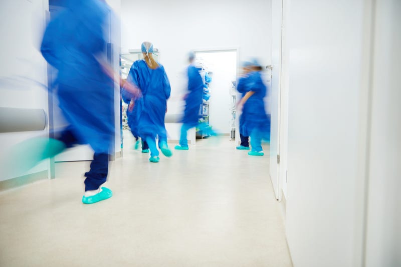 Busy hospital. 