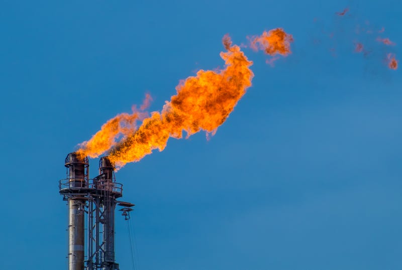 Oil refinery fire