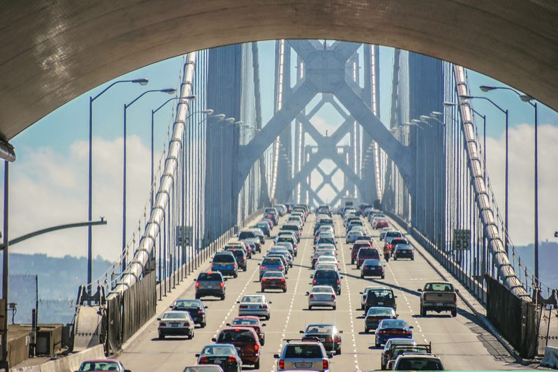 Traffic across the Bay Area is nearing pre-pandemic levels.