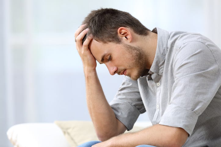 Man in pain