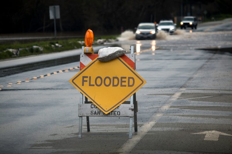 Christmas morning has brought a cold storm front to the Bay Area with high winds and an intense downpour of rain. 