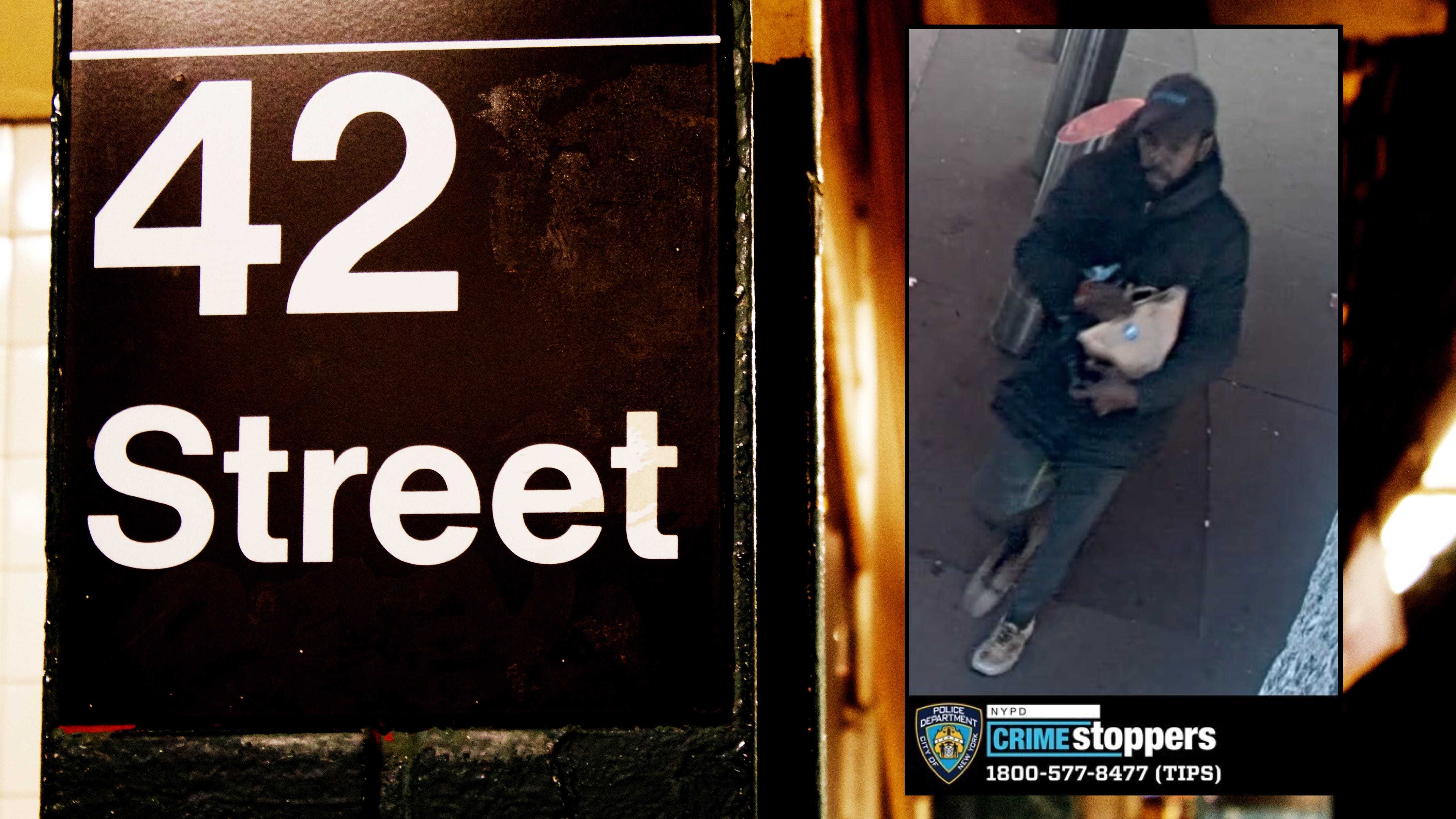 Man pushed down staircase, robbed of wallet at Times Square subway station
