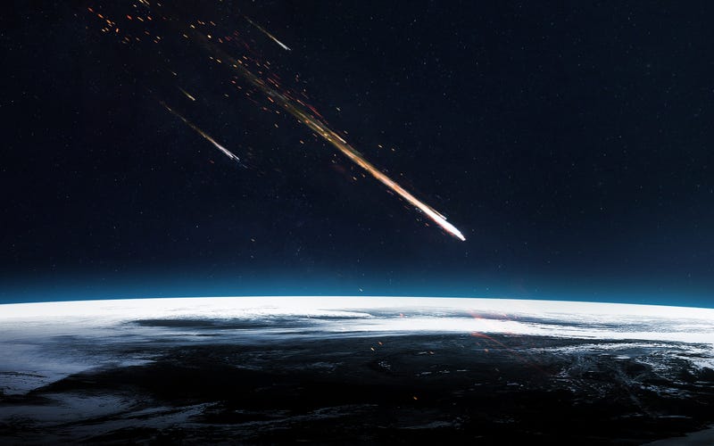Meteor shower.