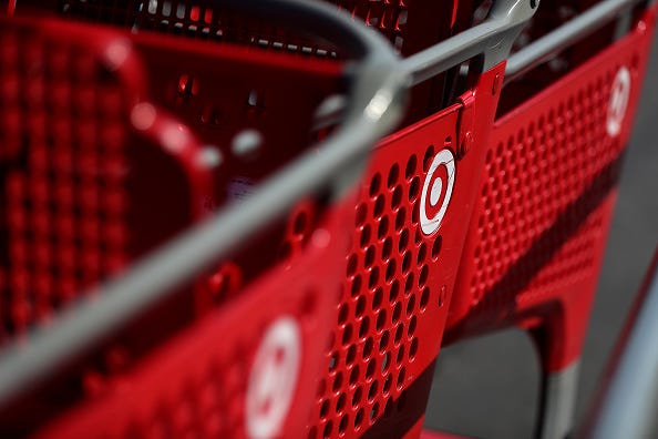 Target carts.
