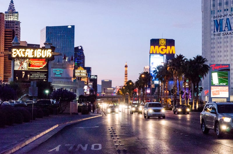 The Las Vegas Strip, looking northbound