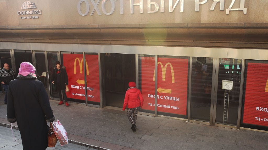 As companies pull out of Russia, country could soon allow fake ‘McDonald’s’