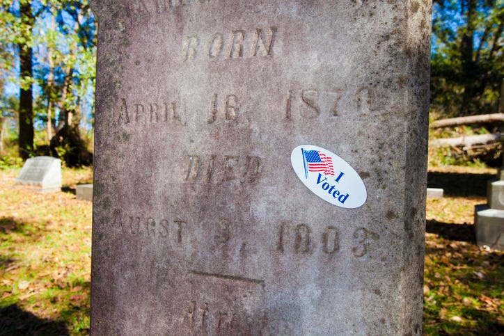 Voter fraud.