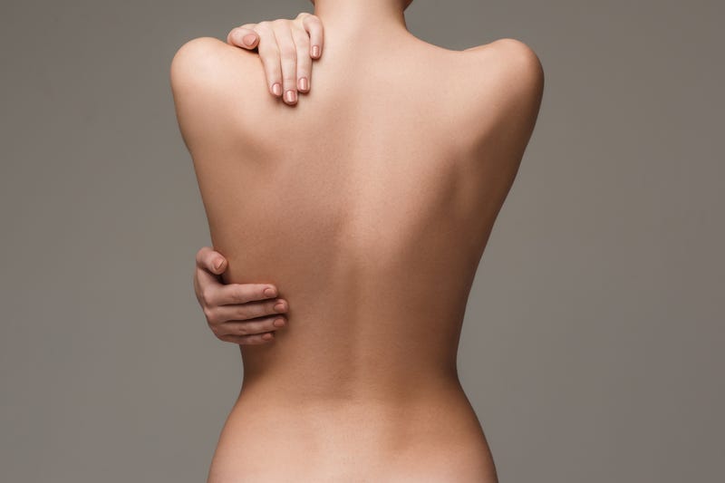 A woman's back
