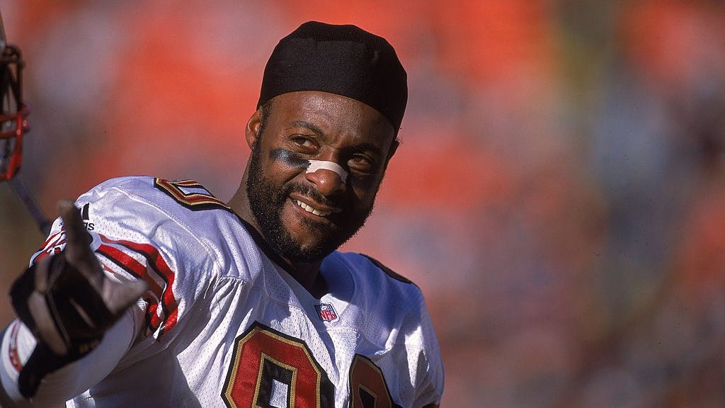 WATCH: Jerry Rice adds another record to his résumé with 100-yard burrito catch