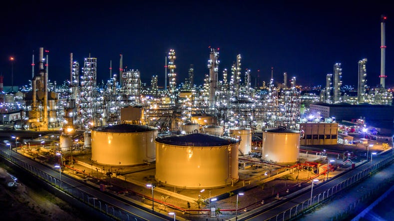 oil refinery