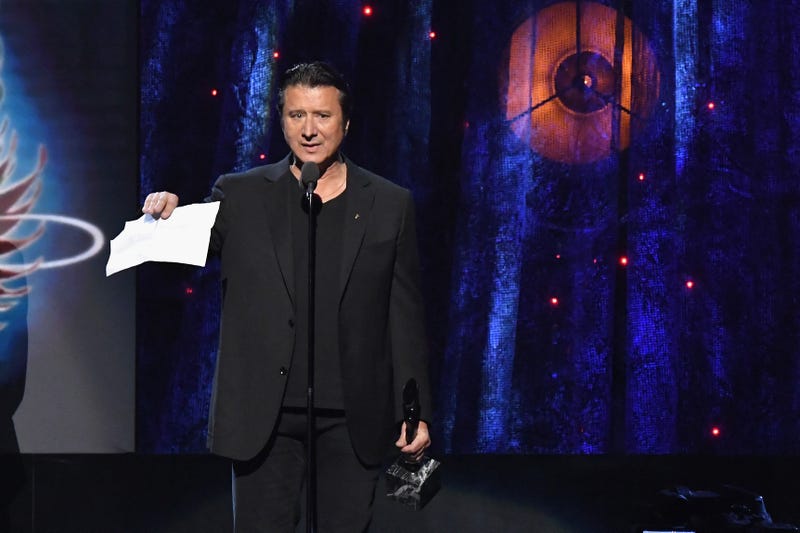 2017 inductee Steve Perry of Journey speaks onstage at the 32nd Annual Rock & Roll Hall Of Fame Induction Ceremony at Barclays Center on April 7, 2017 in New York City. 