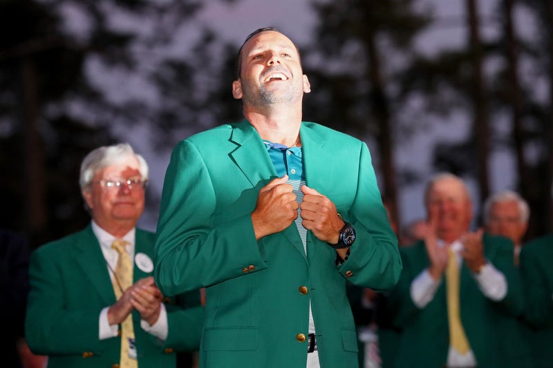 Sergio Garcia gets his green jacket