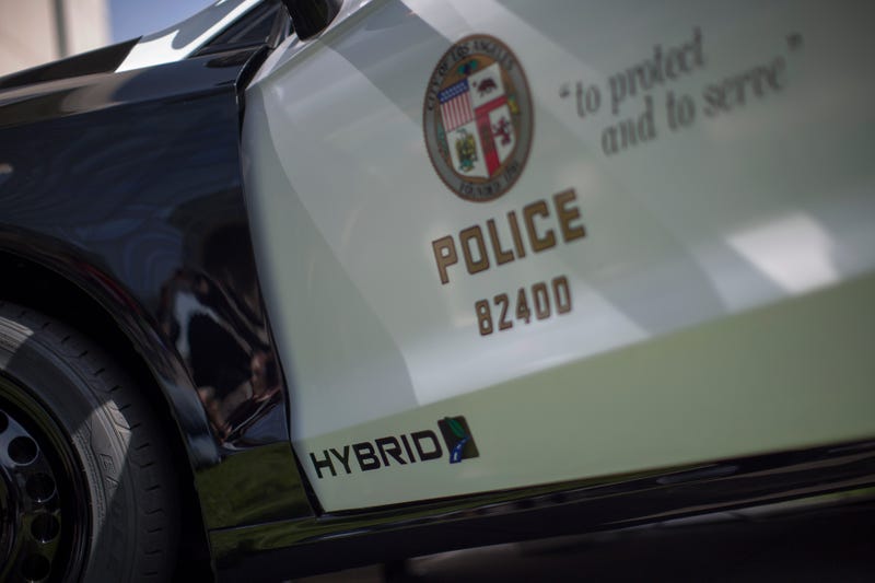 los angeles police car