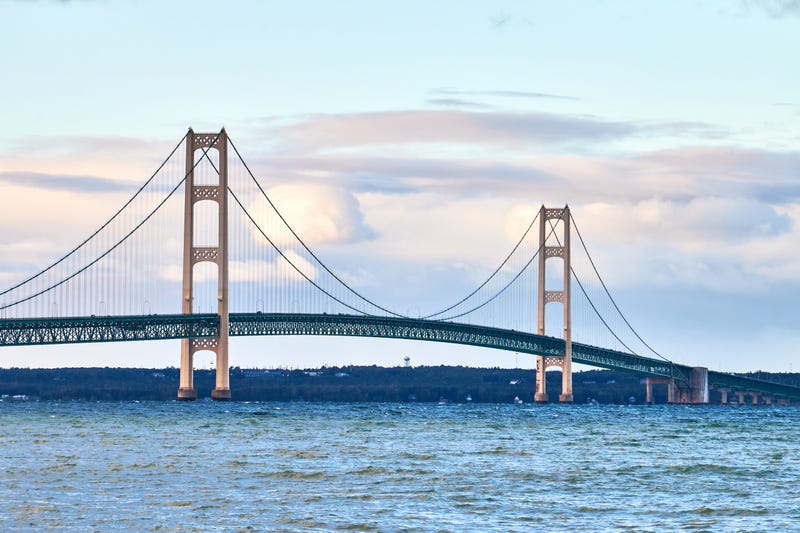 Suspension bridge over water