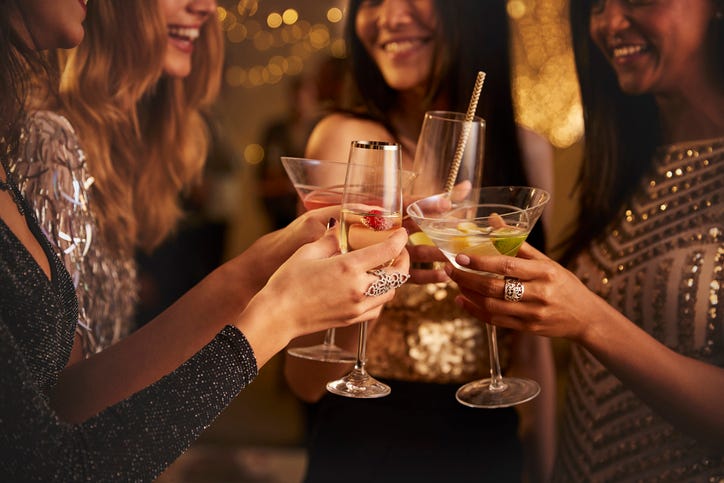 Women partying