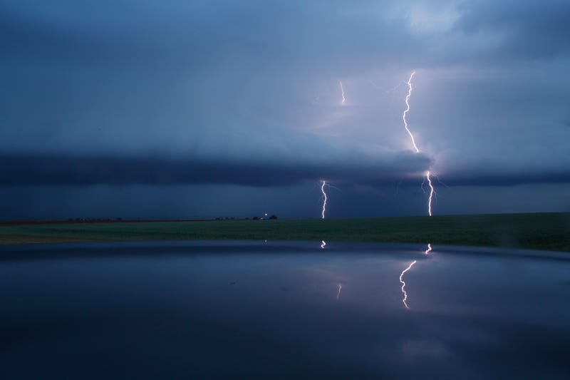 lightning strikes near coast