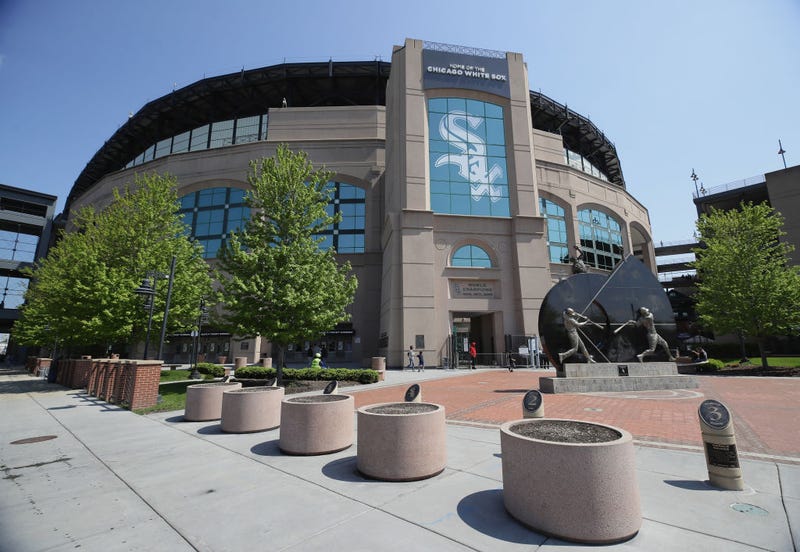 A general view of the exterior of Guaranteed Rate Field on May 14, 2017 in Chicago, Illinois.