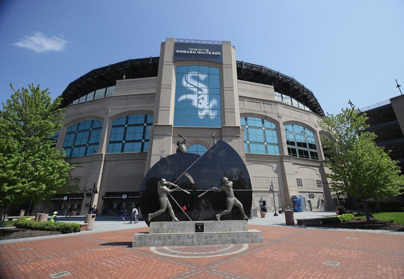 A general view of the exterior of Guaranteed Rate Field as the Chicago White Sox take on the San Diego Padres on May 14, 2017 in Chicago, Illinois.