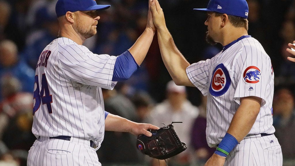 Watch: Kyle Schwarber narrates emotional video about longtime teammate Jon Lester