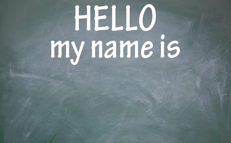 Name On A Chalkboard