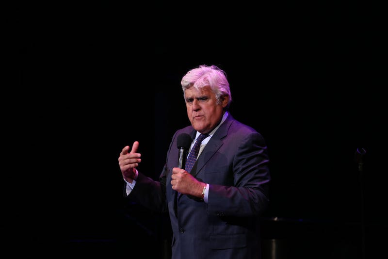 Jay Leno performs on stage during the National Night Of Laughter And Song event hosted by David Lynch Foundation at the John F. Kennedy Center for the Performing Arts on June 5, 2017 in Washington, DC. 
