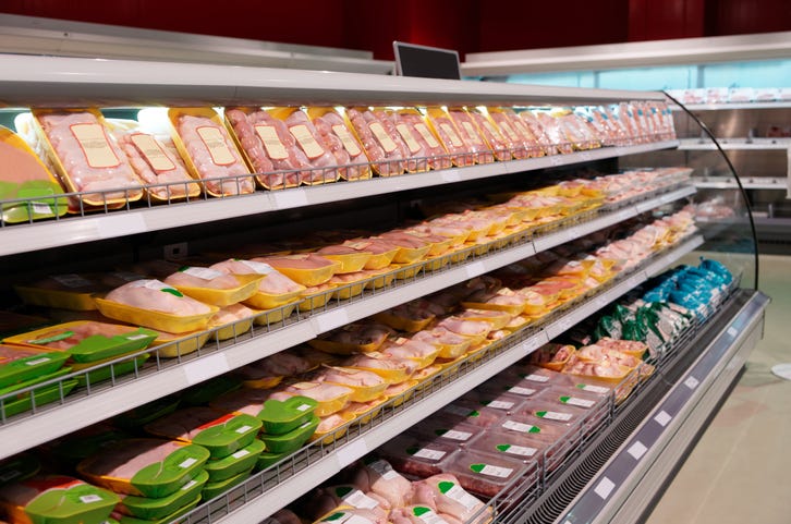 Meat section. 