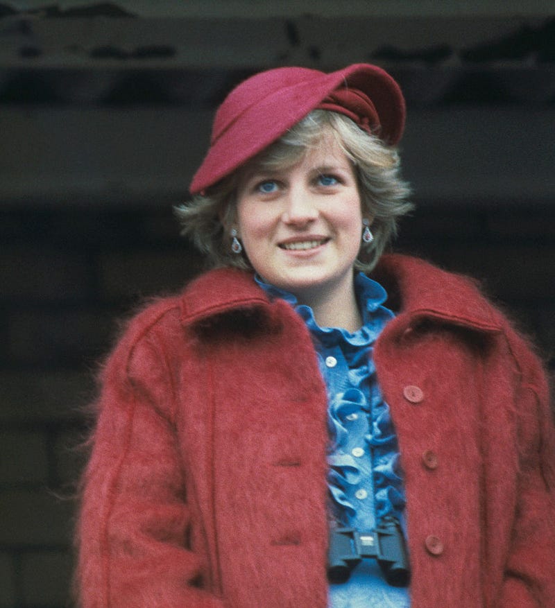 The Princess of Wales at Aintree racecourse for the Grand National, 3rd April 1982.
