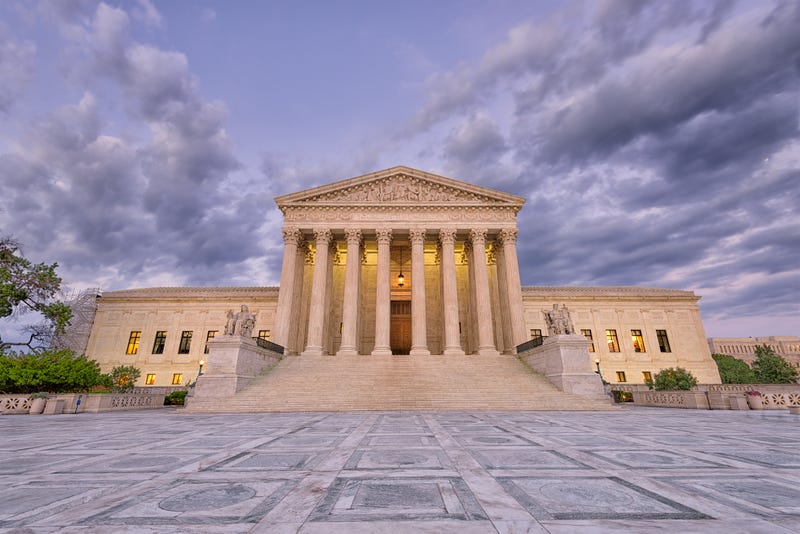 United States Supreme Court Building in Washington DC, USA.
