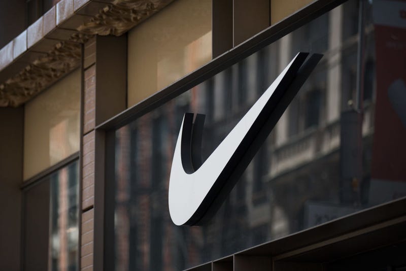 The Nike 'swoosh' logo is displayed on the outside of the Nike SoHo store