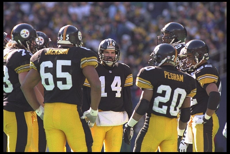 John Jackson in huddle