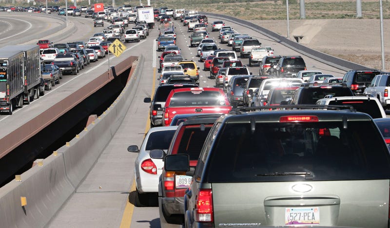 Cars in traffic jam