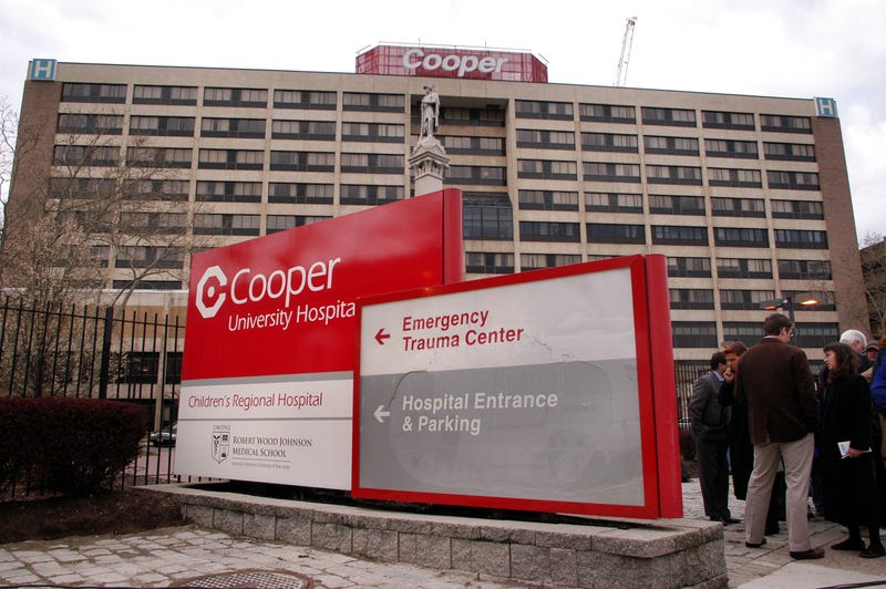 The exterior of Cooper University Hospital, where New Jersey Gov. Jon Corzine is being treated, is seen April 13, 2007 in Camden, New Jersey. Corzine is in critical, but stable condition after an automobile accident yesterday on the Garden State Parkway yesterday in Galloway Township, New Jersey.