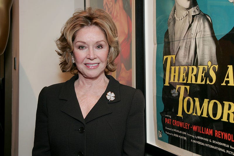 LOS ANGELES - MAY 16: Actress Pat Crowley attends the AMPAS Centennial Celebration for Barbara Stanwyck on May 16, 2007 in Los Angeles, California. 