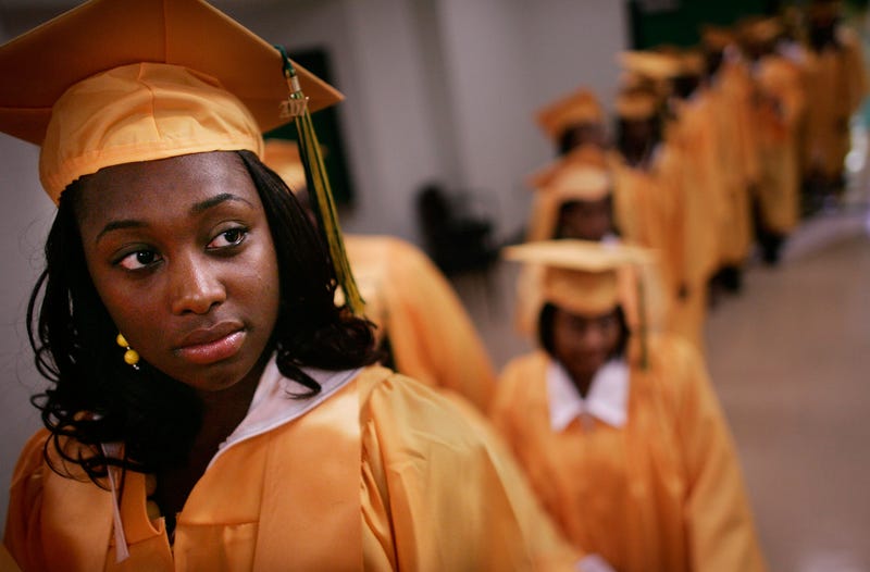 students graduating