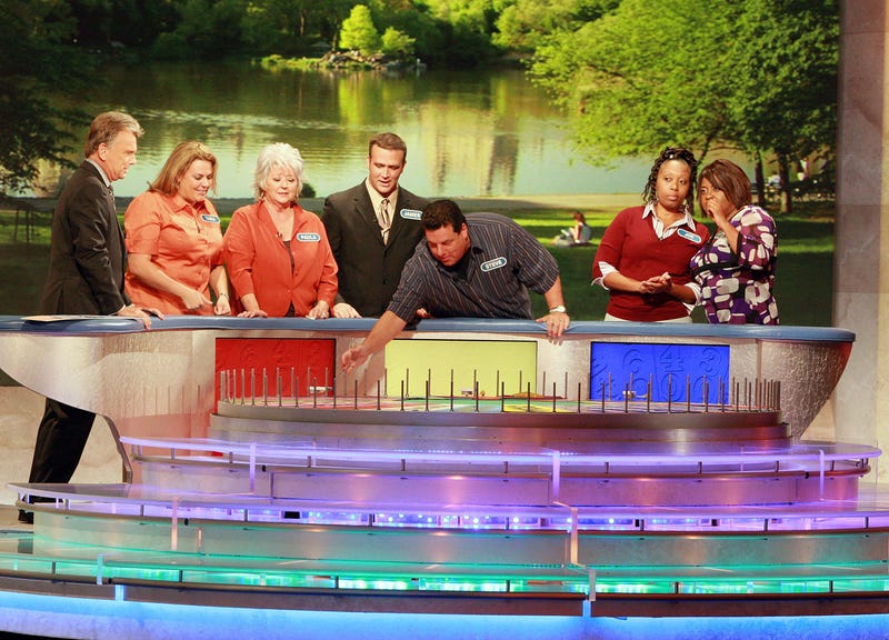 Contestant spins wheel of fortune