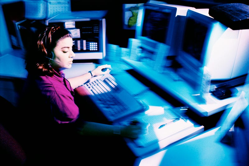 911 call center, stock photo, St. Louis County