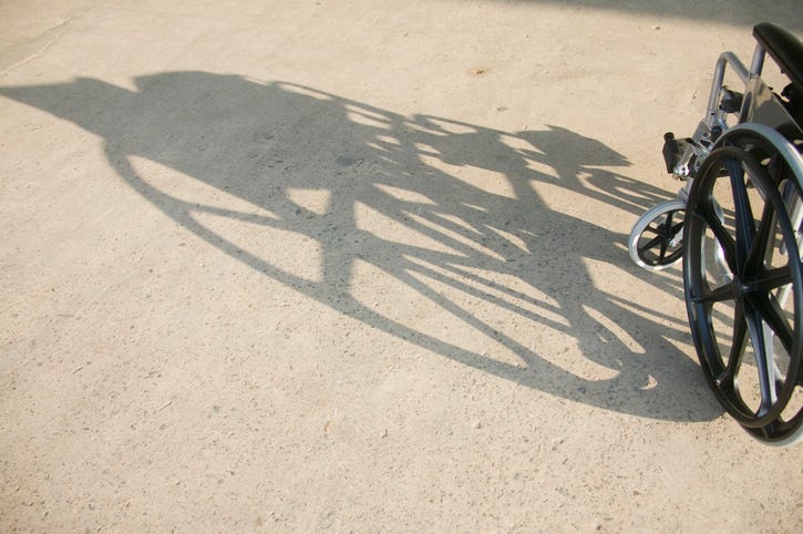 wheelchair shadow